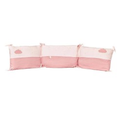 TOUR DE LIT ROSE LILY POUDREE