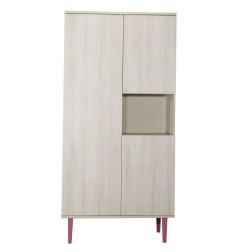 ARMOIRE 1 GDE ET 2 PETITES PORTES NICHE OPALINE RO