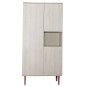 ARMOIRE 1 GDE ET 2 PETITES PORTES NICHE OPALINE RO