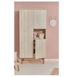 ARMOIRE 1 GDE ET 2 PETITES PORTES NICHE OPALINE RO