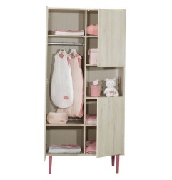 ARMOIRE 1 GDE ET 2 PETITES PORTES NICHE OPALINE RO