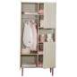 ARMOIRE 1 GDE ET 2 PETITES PORTES NICHE OPALINE RO
