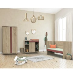 ARMOIRE 2 PORTES ROSE CANYON NOVA
