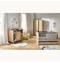 ARMOIRE 2 PORTES GRIS VOLCAN NOVA