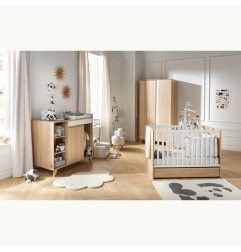 ARMOIRE 2 PORTES BLANC LIN NOVA