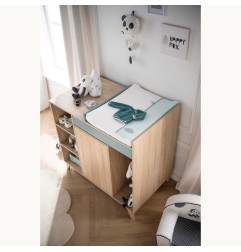 COMMODE A LANGER EVOLUTIVE EN BUREAU ARG NOVA ARGILE DOUCE NOVA