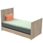 LITTLE BIG BED 140 X 70 GRIS NOVA GRIS VOLCAN NOVA