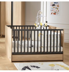 LITTLE BIG BED 140 X 70 GRIS NOVA GRIS VOLCAN NOVA