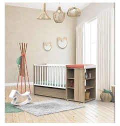 LIT COMBINE EVOLUTIF 120X60 BLANC NOVA BLANC LIN NOVA