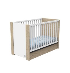 LIT BEBE 120X60 BLANC BOIS ANTONIN