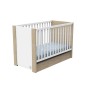 LIT BEBE 120X60 BLANC BOIS ANTONIN