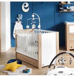 LIT BEBE 120X60 BLANC BOIS ANTONIN