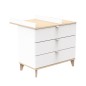 COMMODE 3 TIROIRS BLANCS