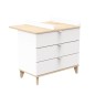COMMODE 3 TIROIRS BLANCS