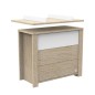 COMMODE 3 TIROIRS BLANC BOIS ANTONIN