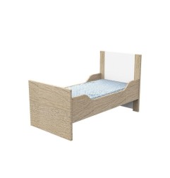 LITTLE BIG BED 140 X 70 BLANC BOIS ANTONIN