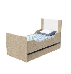 LITTLE BIG BED 140 X 70 BLANC BOIS ANTONIN
