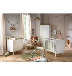 LIT BEBE 120X60 ELEONORE BLANC