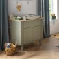 COMMODE 1 TIROIR 2 PORTES ELEONORE KAKI