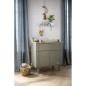 COMMODE 1 TIROIR 2 PORTES ELEONORE KAKI