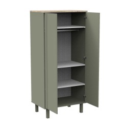 ARMOIRE 2 PORTES ELEONORE KAKI