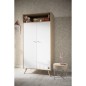 ARMOIRE 2 PORTES ET 1 NICHE BOIS BLANC ACCESS BOIS BLANC