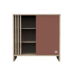 COMMODE 1 PORTE TERRACOTTA