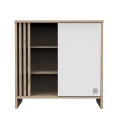 COMMODE 1 PORTE BLANC