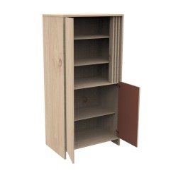 ARMOIRE 2 PORTES TERRACOTTA