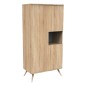 ARMOIRE 1 GDE ET 2 PETITES PORTES TOUTE BOIS