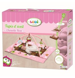 TAPIS D'EVEIL CHOUETTE ROSE