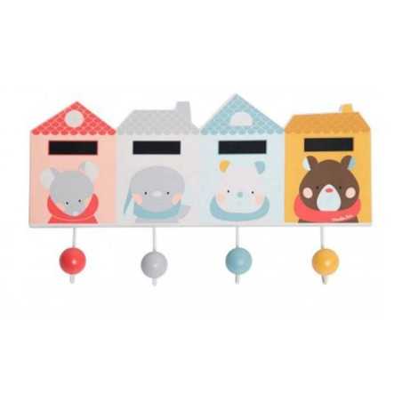 PORTE-MANTEAU 4 PATERES