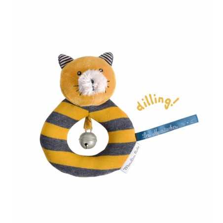 ANNEAU-HOCHET CHAT MOUTARDE LULU LES MOUSTACHES