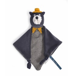 DOUDOU CHAT GRIS ALPHONSE LES MOUSTACHES