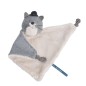DOUDOU CHAT GRIS CLAIR FERNAND LES MOUSTACHES