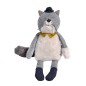 POUPEE CHAT GRIS CLAIR FERNAND LES MOUSTACHES