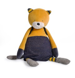 CHAT GEANT MOUTARDE LULU LES MOUSTACHES