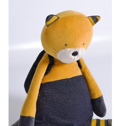 CHAT GEANT MOUTARDE LULU LES MOUSTACHES