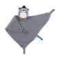 DOUDOU LANGE CHAT GRIS CLAIR FERNAND LES MOUSTACHES