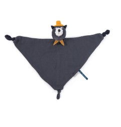 DOUDOU LANGE CHAT GRIS FONCE ALPHONSE LES MOUSTACHES