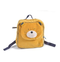 SAC A DOS CHAT MOUTARDE LULU LES MOUSTACHES