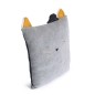 COUSSIN CHAT GRIS CLAIR LES MOUSTACHES