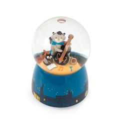 BOULE A NEIGE MUSICALE LES MOUSTACHES