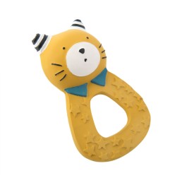 ANNEAU CAOUTCHOUC NATUREL CHAT MOUTARDE LES MOUSTACHES