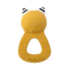 ANNEAU CAOUTCHOUC NATUREL CHAT MOUTARDE LES MOUSTACHES