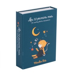 CARTES MES 12 PREMIERS MOIS LES MOUSTACHES (30 CARTES)