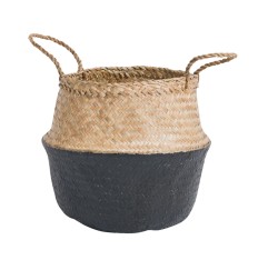 GRAND PANIER TRESSE BICOLORE LES MOUSTACHES