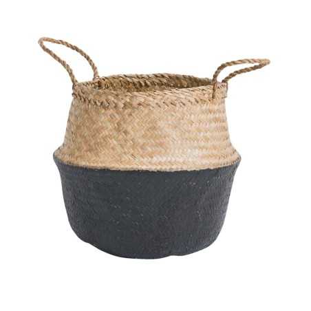 GRAND PANIER TRESSE BICOLORE LES MOUSTACHES