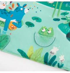 GRAND LIVRE TISSU D'ACTIVITES DANS LA JUNGLE