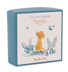 DOUDOU ATTACHE-TETINE LION SOUS MON BAOBAB